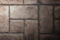 Stone Tile Cement Brick Wall Background Texture with Lighting fr Royalty Free Stock Photo