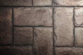 Stone Tile Cement Brick Wall Background Texture with Lighting fr Royalty Free Stock Photo