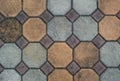 Stone tile pavement Royalty Free Stock Photo