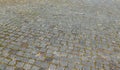 Stone tiled road background Royalty Free Stock Photo
