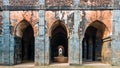 A stone tomb in the ruins of the ancient Adina Masjid mosque in the village of Pandua