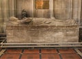 Stone tomb in St. Mary Redcliffe church Royalty Free Stock Photo