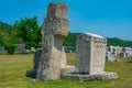 Stone tombs at Radimlja necropolis in Bosnia and Herzegovina