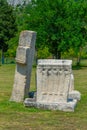 Stone tombs at Radimlja necropolis in Bosnia and Herzegovina