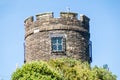 Stone tower of Regional Museum of Ancud, Chiloe island, Chi Royalty Free Stock Photo