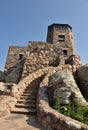 Stone Tower on Top of Harney Peak Royalty Free Stock Photo