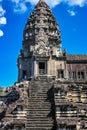 Stone Towers of Angkor Wat Royalty Free Stock Photo