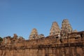 Stone towers of a medieval Khmer temple. Baray eastern Mebon Royalty Free Stock Photo