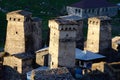 Stone towers of mountainous Ushguli village,Georgia