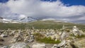 Stone towers in Norway Royalty Free Stock Photo