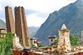 Stone Towers by tibetan Danba village Suopo