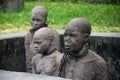 Slavery monument near the former slave trade place in Stone town, Zanzibar