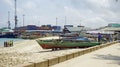 stone town, zanzibar, october 2024: Jetty Terminal at the coast Royalty Free Stock Photo