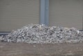 Stone Trash of construction site building Royalty Free Stock Photo
