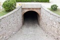 Stone tunnel Royalty Free Stock Photo