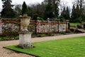 Stone Urn in Parterre, Blickling Hall, nr Aylsham, Norfolk, England, UK