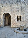 stone vaults of an old temple in Turkey. Cathedral of St. Nicholas