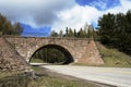 Stone viaduct over the road