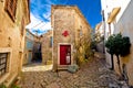 Stone village of Groznjan narrow street view Royalty Free Stock Photo