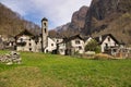 Stone villages in the Switzerland Royalty Free Stock Photo