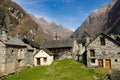 Stone villages in the Switzerland Royalty Free Stock Photo