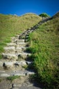 Stone walking track Royalty Free Stock Photo