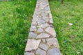 Stone Walkway in spring Royalty Free Stock Photo