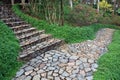 Stone walkways.