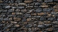 Stone Wall Against Black Background Royalty Free Stock Photo