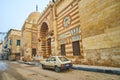 Exterior of Amir Khayrbak Funerary Complex, Cairo, Egypt Royalty Free Stock Photo