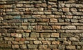 Stone wall background on earth tone Royalty Free Stock Photo