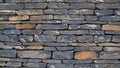 Stone wall background for home exterior decoration.Modern brick texture for design close up. Royalty Free Stock Photo