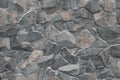 Stone wall background. Modern paper design. Grunge floor on street. Rock natural road. Masonry rough surface, modern design. Grey Royalty Free Stock Photo