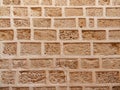 Stone wall background, porous stone texture Royalty Free Stock Photo