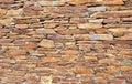 Stone Wall background from very old building contruction facad