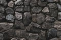 Stone wall background. Wall cement background. Old cement texture. Concrete surface. Black dark background. Brick wall background. Royalty Free Stock Photo