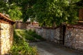 A stone wall in Bulgaria, village Arbanasi.