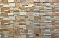 Stone wall cladding made of multicolor artificial rocks panels for exterior