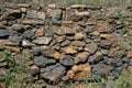 Stone wall in countryside Royalty Free Stock Photo