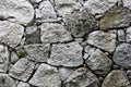 Stone wall with different sized stones
