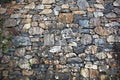 Stone wall with different sized stones