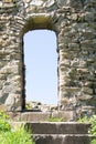 Stone wall entrance