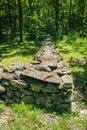 Stone Wall Exhibit at the Humpback Rocks Farm Museum