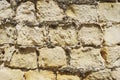 Close-up of stone blocks, masonry and mortar. Royalty Free Stock Photo