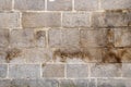 Stone wall of granite ashlars texture