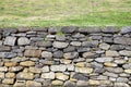 Stone wall with irregular shapes