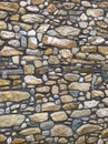stone wall made out of irregular pieces Royalty Free Stock Photo