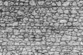 Stone wall of a medieval castle. Masonry.