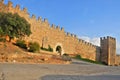 Stone wall of Montblanc, Spain Royalty Free Stock Photo