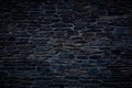 Stone wall night texture Royalty Free Stock Photo